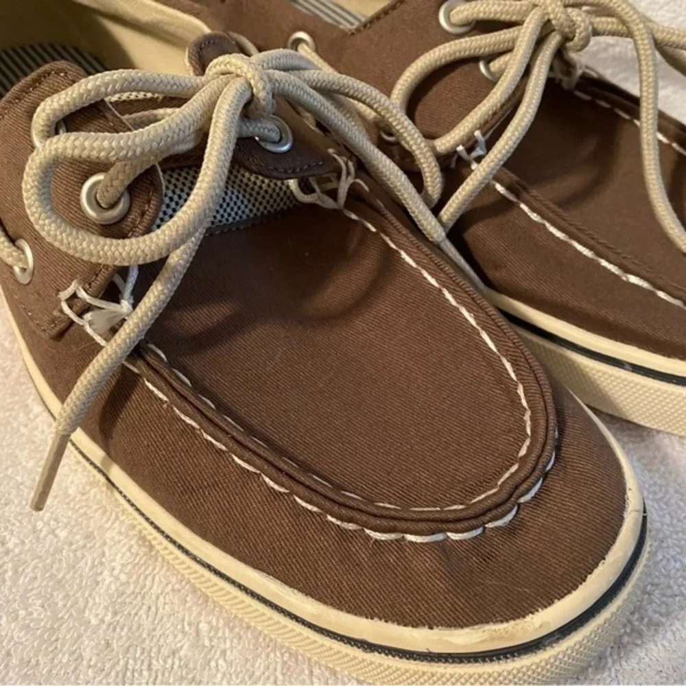 Fall Creek Shoes Mens Size 8 Lace Up Flats Boat Brown Bellaire‎